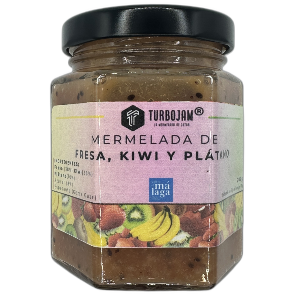 Mermelada Natural de Fresa, Kiwi y Plátanio