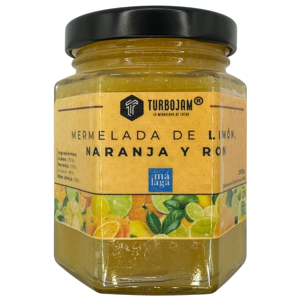 Mermelada Natural de Limon Naranja y Ron