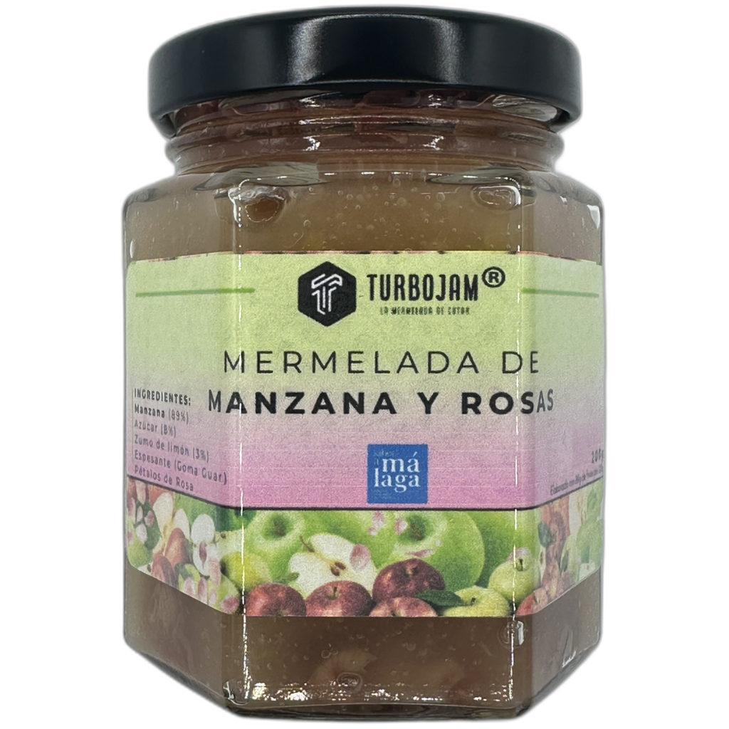 Mermelada Natural de Manzana y Rosas